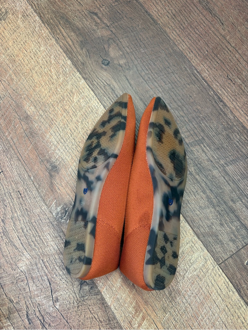Rothys Pointed Toe Ballet Flats, Brandy - great condition - Picture 3 of 4